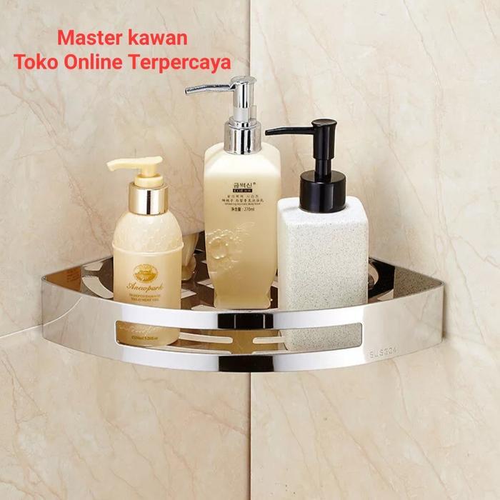 Rak sudut Stainless /Rak Serbaguna Minimalis