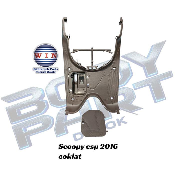 WIN - BORDES PIJAKAN KAKI LANTAI FOOTREST STEP FLOOR SCOOPY FI ESP COKLAT 2016