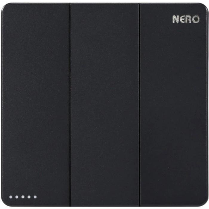 New Saklar Triple Nero X2 Black Matte. Saklar Triple 3 Cetekan Black Nero
