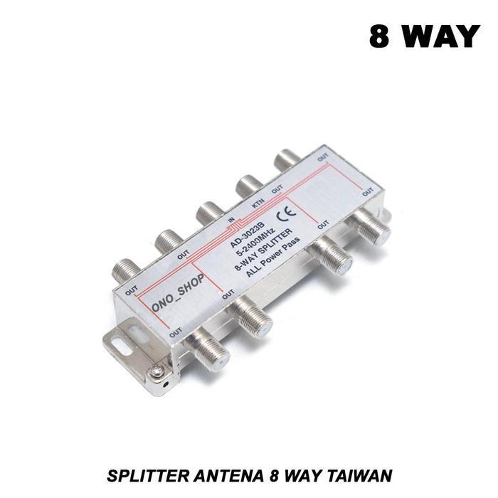 "New" Splitter Antena 8 Way Taiwan