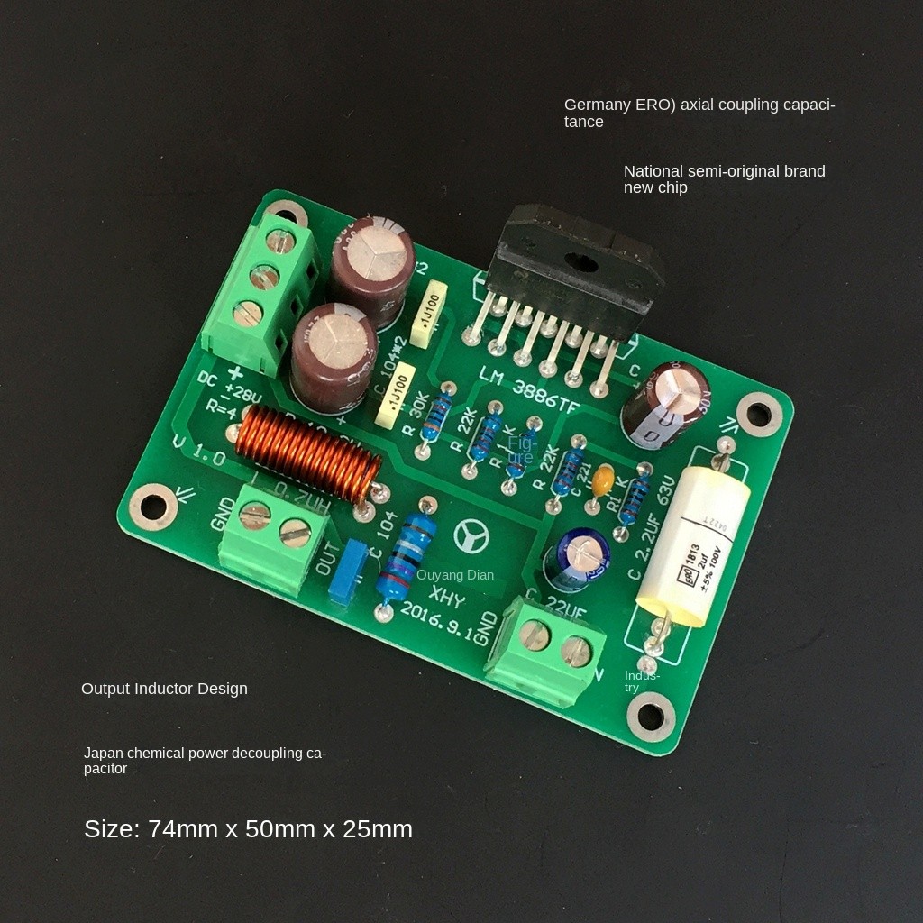 POWER AMPLIFIER BOARD LM3886 MONO POWER AMPLIFIER BOARD