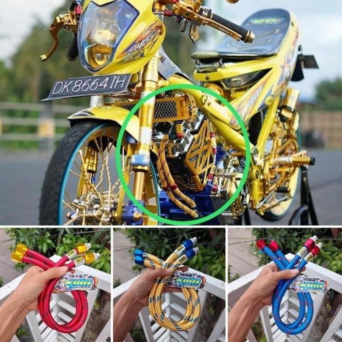 Paket selang oil cooler satria fu selang fpr Paket selang oil cooler