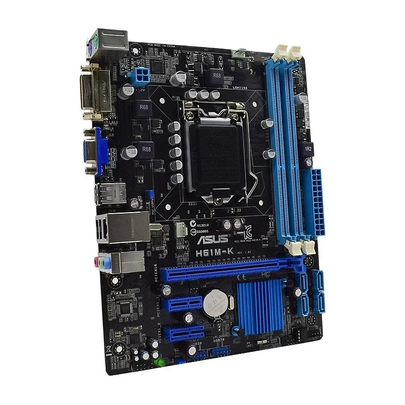 ASUS H61M-K Motherboar Intel H61 LGA 1155 Core i3-2130 3245 2405 2500 3340 3470 3570 3770 cpu Micro
