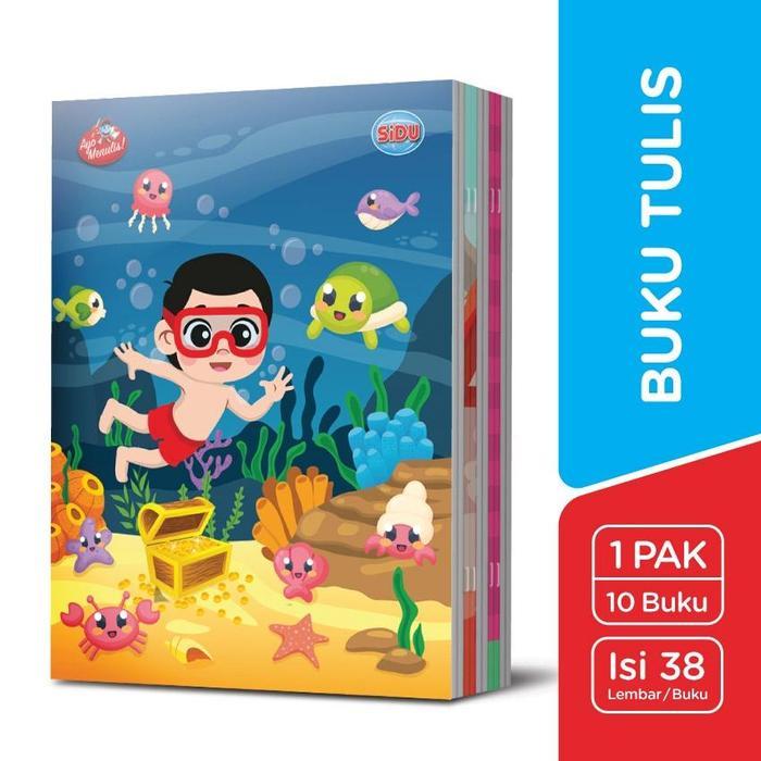 buku sekolah sidu 38 lembar - 1 pak [buku tulis sekolah sidu 38 lembar isi 1 pak]