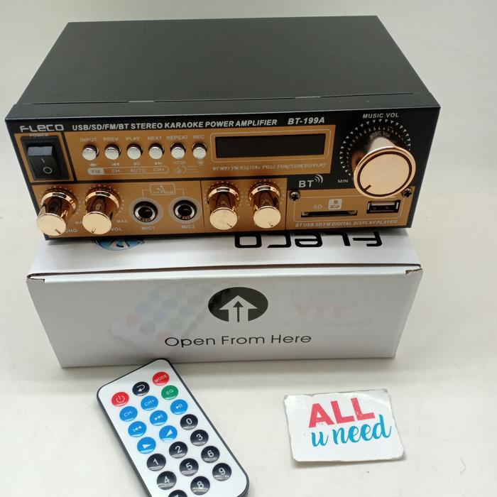 Amplifier Bluetooth Fleco BT-199A - Ampli Fleco 199A Amplifier Karaoke