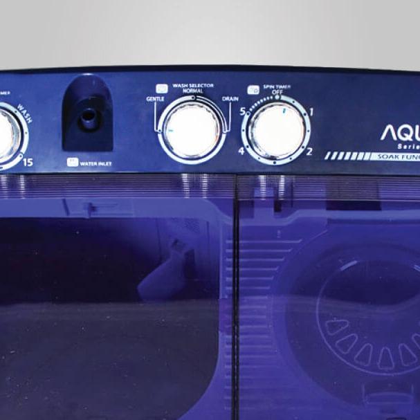 AQUA MESIN CUCI 2 TABUNG 8KG QW-870XT 870XT QW870XT TWIN TUB