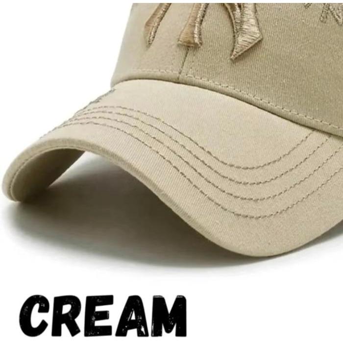 Topi Baseball Pria Wanita Bordir New York Model/ Topi Distro Kualitas Import Kekinian/ Korean Style