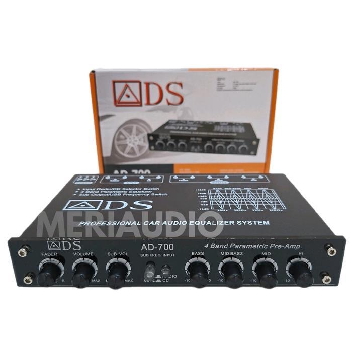 Pream Parametrik Ads Ad 700 Parametrik Penjernihsuara Equalizer Audio Sound System Profesional