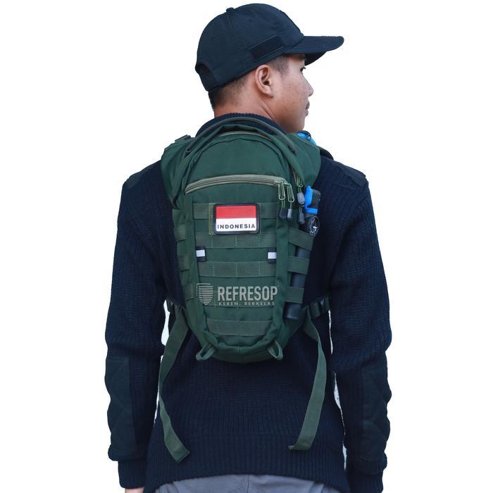 Refresop Original Px211 Tas Ransel Sepeda Army Hydropack Tactical - Hijau