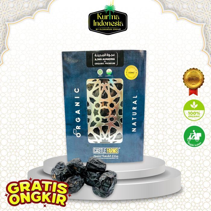 Terlaris Kurma Ajwa Aliyah Organic 1Kg - Kurma Ajwa Aliyah Castle Farm