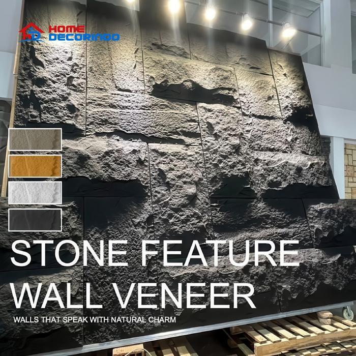 PU Stone wall panel Rock panel Dekorasi dinding Rumah