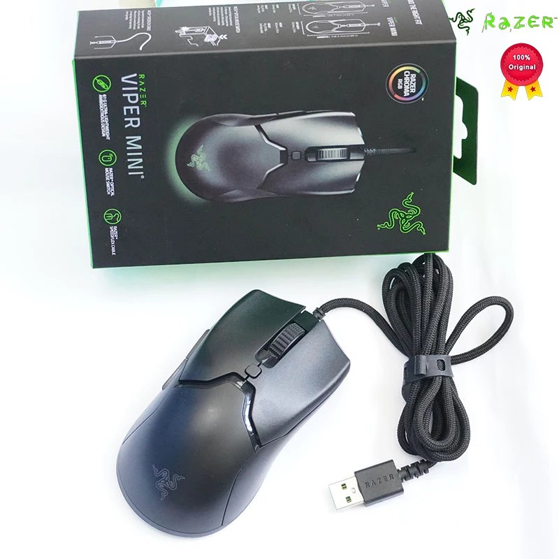Razer NEW YEAR GIFT gift Thunder Snake Viper Mini Computer Esports Cable Gaming Mouse Laptop RGB