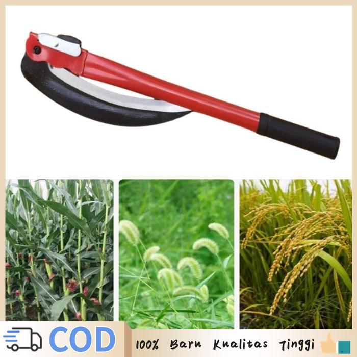 Alat Penyiangan Rumput Collapsible Pemotong Rumput Manual Portable Alat Penyiang Rumput Taman