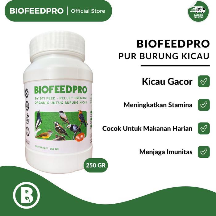 Pur Harian Burung Kicau 250Gr Biofeedpro Untuk Jalak - Cendet - Kacer - Anis Merah - Anis Kembang -