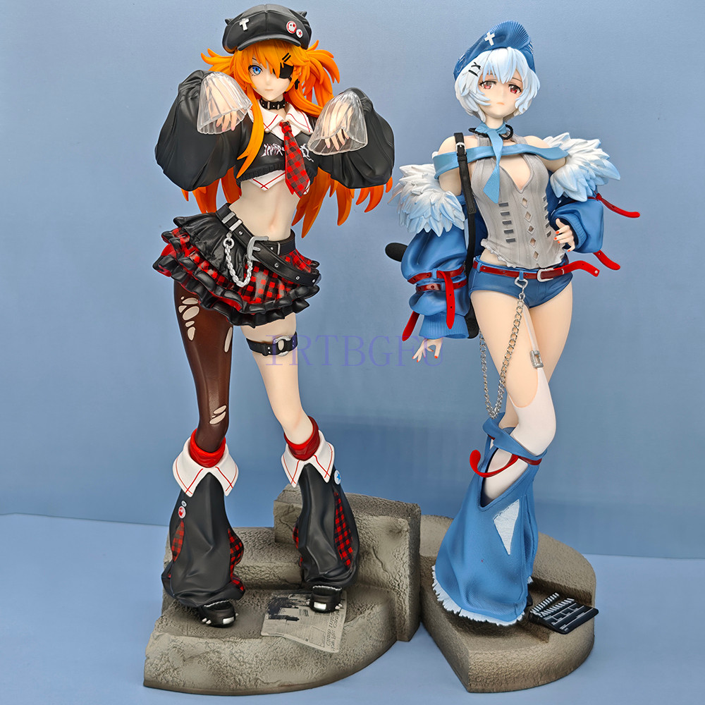 Two REI AYANAMI Ayanami Rei Shin Evangelion Gekijouban Souryuu Asuka Langley Anime Figure PVC Action