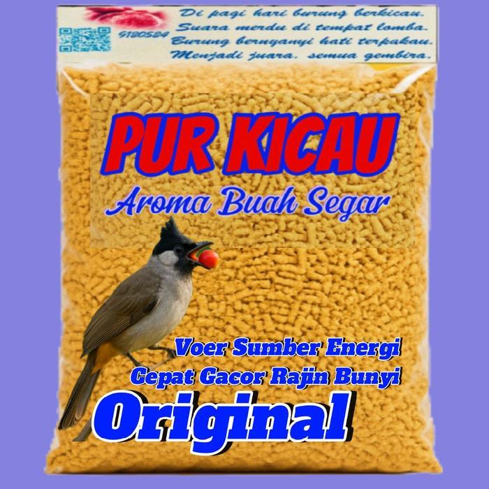 Sale- Voer Kutilang. Pur Kicau Kutilang. Makanan Burung Kutilang Aroma Buah Segar.