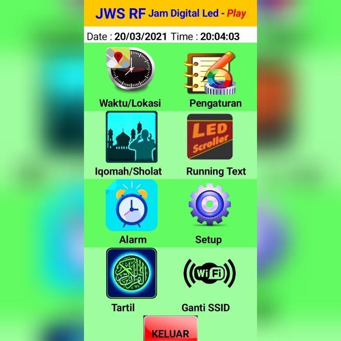 DISKON CONTROLLER JWS DIGITAL RUNNING TEXT DAN TARTIL MULTIPANEL P10 WIFI