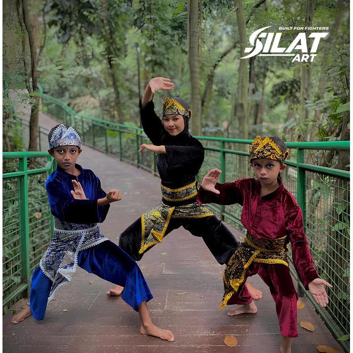 Pangsi Silat Beludru Premium Setelan Lengkap Baju & Celana Halus Anak & Dewasa bludru pencak silat