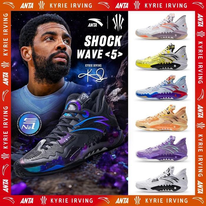 NEW PRODUK ANTA X KYRIE IRVING SHOCK WAVE 5 SEPATU BASKET PRIA ORIGINAL MEN BASKETBALL SHOES