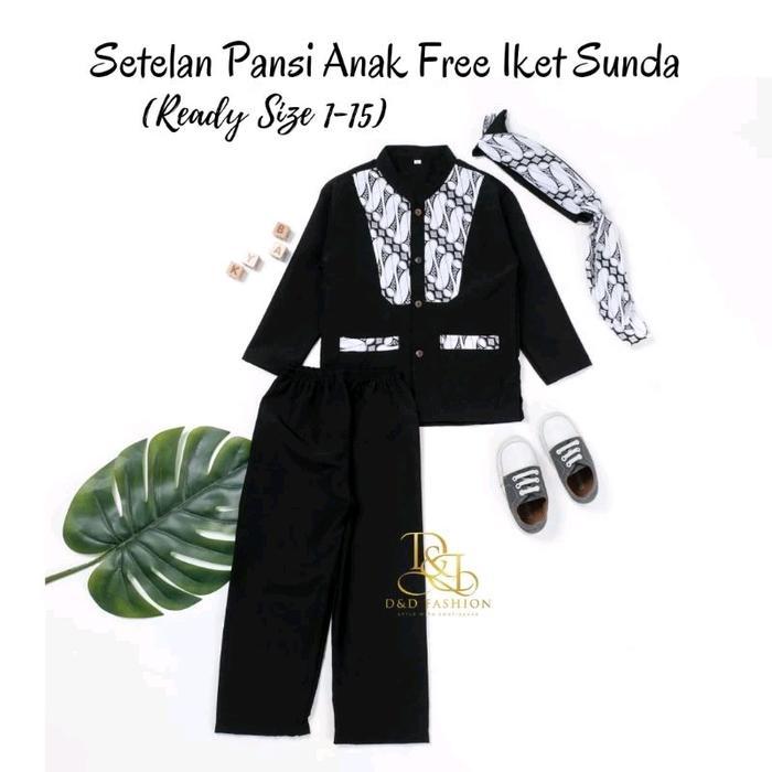SETELAN PANSI ANAK IKET SUNDA BAJU ADAT SILAT BALITA TK SD
