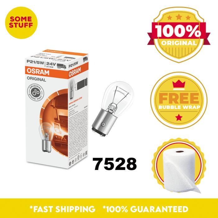 "New" OSRAM Lampu Rem Putar 12V 21/5W - P21/5W 7528