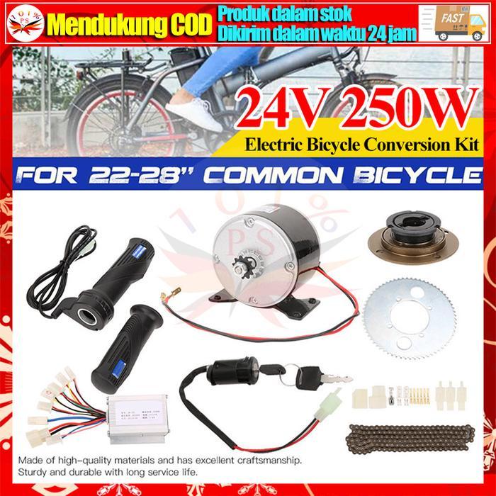 My1016Z 24V 36V 250W Ebike Electric Bike Conversion Sepeda Listrik Kit Kit Motor Controller Sepeda