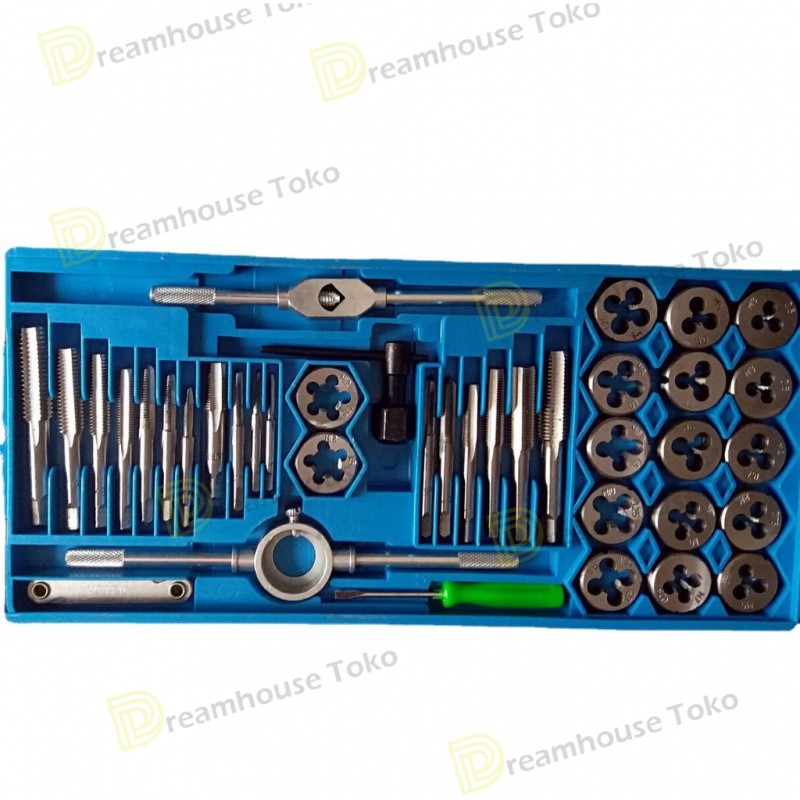 HANDTAP DAN SENAI SET 40PCS - HAND TAP AND DIES 40 PCS /Tap Die Set 40 20 pcs Alat Snai dan Tap Ulir