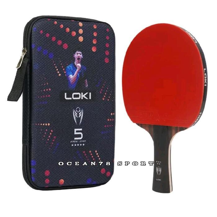 Bat/Bet Pingpong Tenis Meja Loki 5 Star Kirin Carbon Original