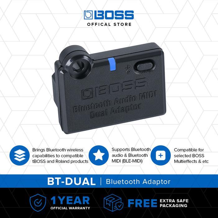 Terbaru Boss Bt-Dual Bluetooth Audio Midi Dual Adaptor Untuk Multi-Effects & Amplifiers Kompatibel