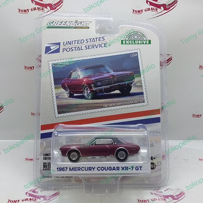 Greenlight United State Postal Service USPS 1967 Mercury Cougar XR7 GT