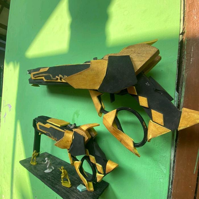 ` mainan kayu sg pakai karet ukuran kecil Toys