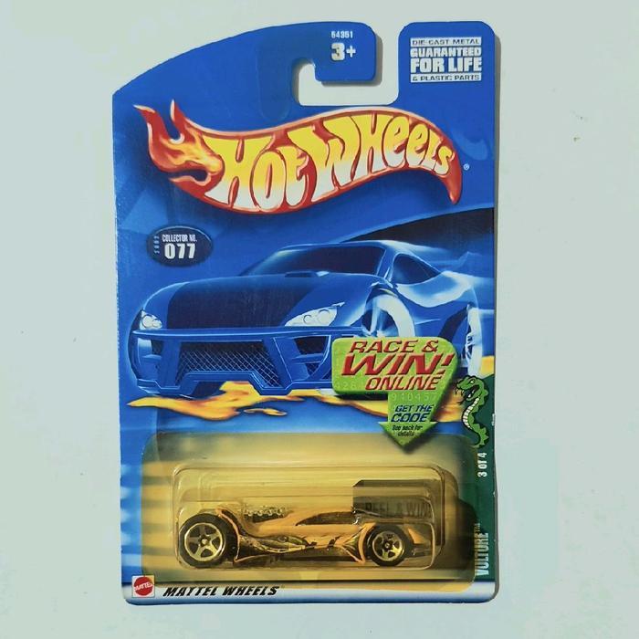 Hotwheels Hot Wheels Vulture kuning 2002 blue card rare