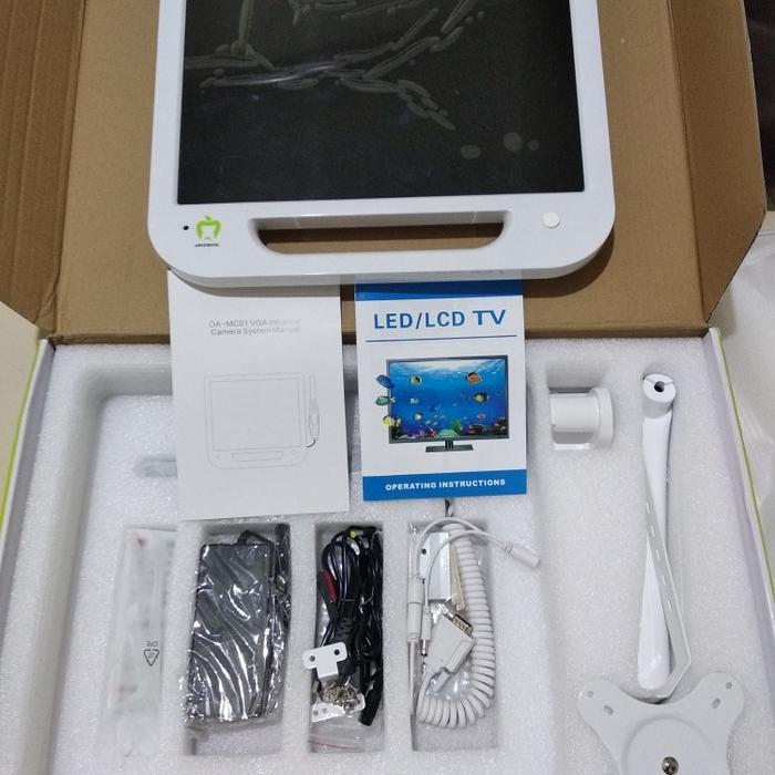 Dental Intra Oral Camera Monitor Set 17 Inch + Bracket Lcd / Camera Intra Oral Dental Unit Mulut