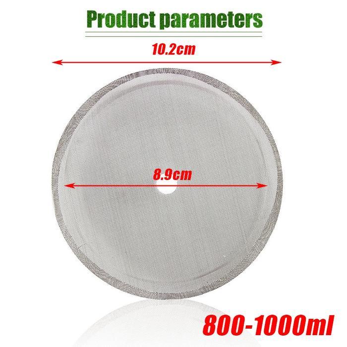 French Press Replacement Filter Screen Reusable Stainless Steel Filter Mesh for French Press