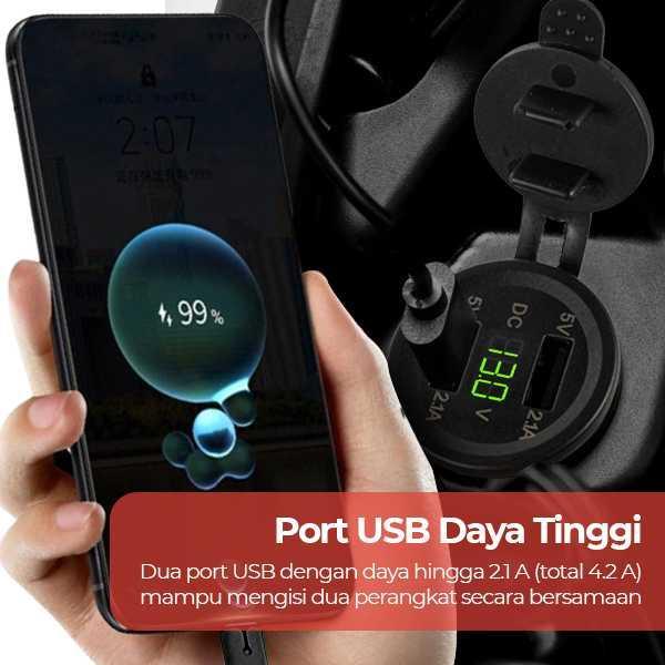 Charger Hp Buat Di Motor Beat Vario Nmax Gear Charger Hp Di Sepeda Motor Soket Charger Hp Buat Di