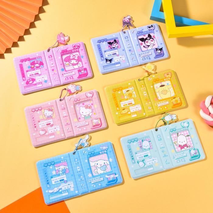 40 SLOT Binder Album Photocard PP Wadah Foto Mini Sanrio KPOP Koleksi Buku Photo Card Polaroid Kartu