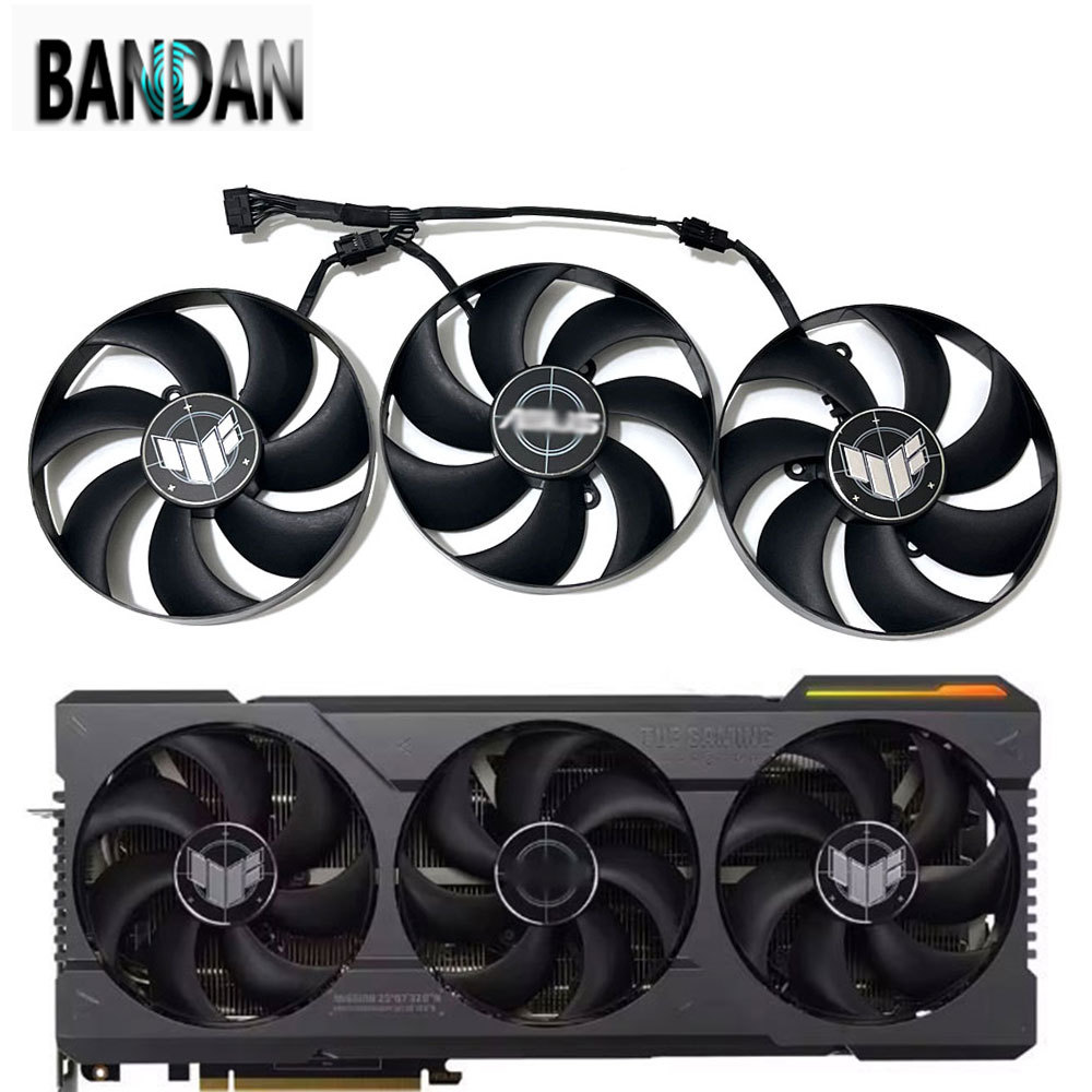 TUF RTX4080 RTX4090 7PIN 105MM CF1015U12D T129215SU Video Card Cooler Fan For ASUS TUF RTX 4080 4090