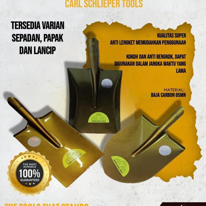 NEW PRODUK KEPALA SEKOP/SKROP LANCIP PAPAK SPADAN SEPADAN SPARDAN MATA CARL SCHLIEPER THANKYOU &