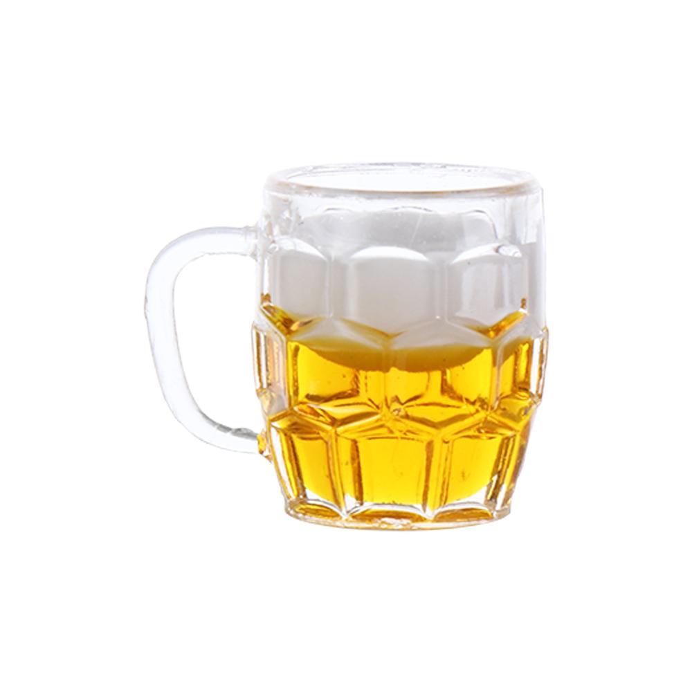 Decoration Miniature Dollhouse Miniature Scene Model Mini Beer Mug Mini Lemon Cup Drinks Toy