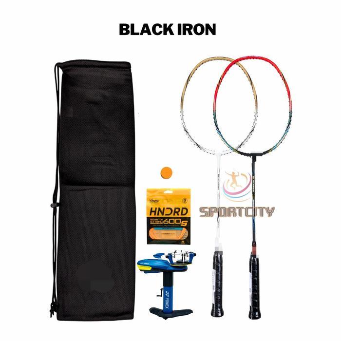 Raket Badminton BLACK IRON 4u 5u Original