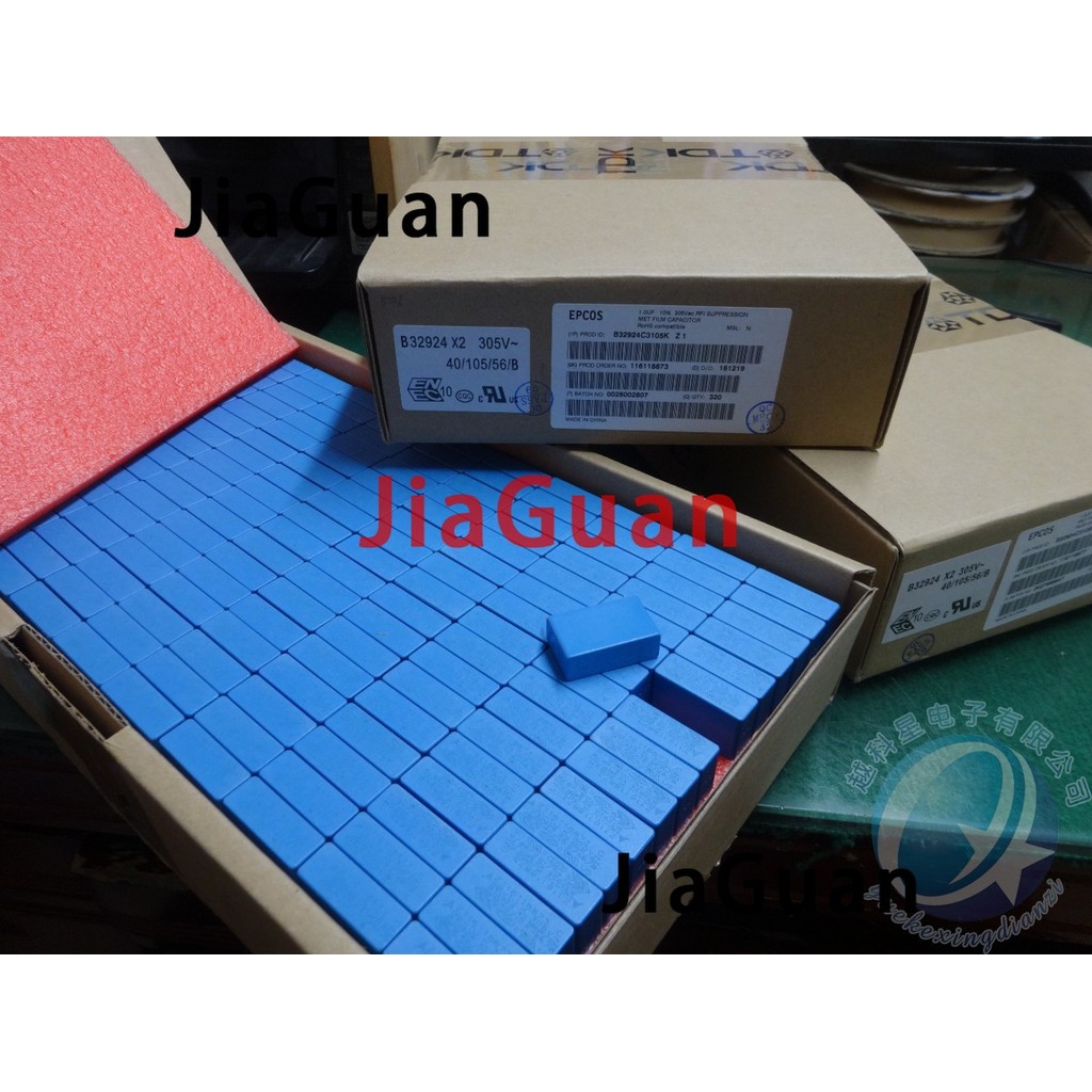 10PCS NEW EPCOS B32924C3105M 1UF 305VAC PCM27.5 film capacitor 105/305VAC p27.5mm MKP B32924