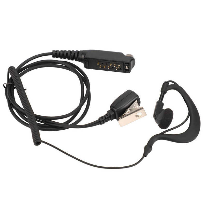 G Shape Headset With Mic PTT Reinforced Walkie Talkie Earphone With