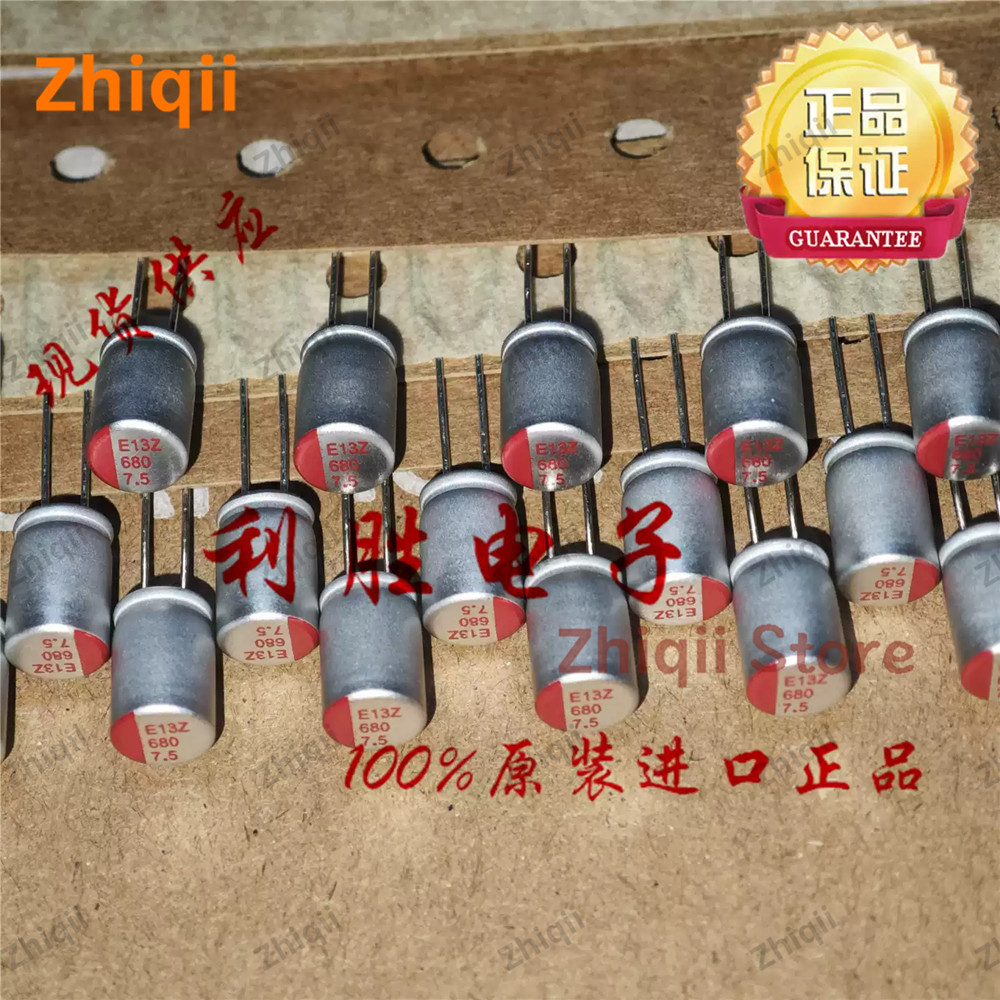 20pcs/50pcs Original new 680UF 7.5V AISHI Solid State Capacitor 7.5V680UF 6*9mm PZ High Frequency