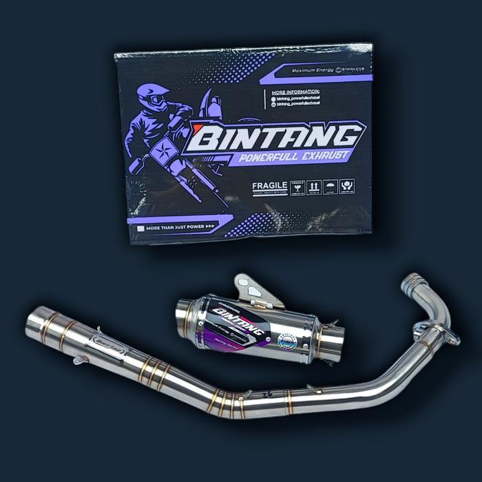 Knalpot Sonic 150R New Type Mp2 Original Bintang Mesin Motorcycle