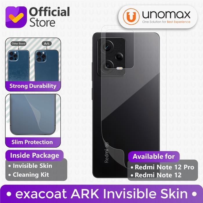 Skin Compatie With Redmi Note 12 / Note 12 Pro 5G Ark By Exacoat Back Protector / Garskin