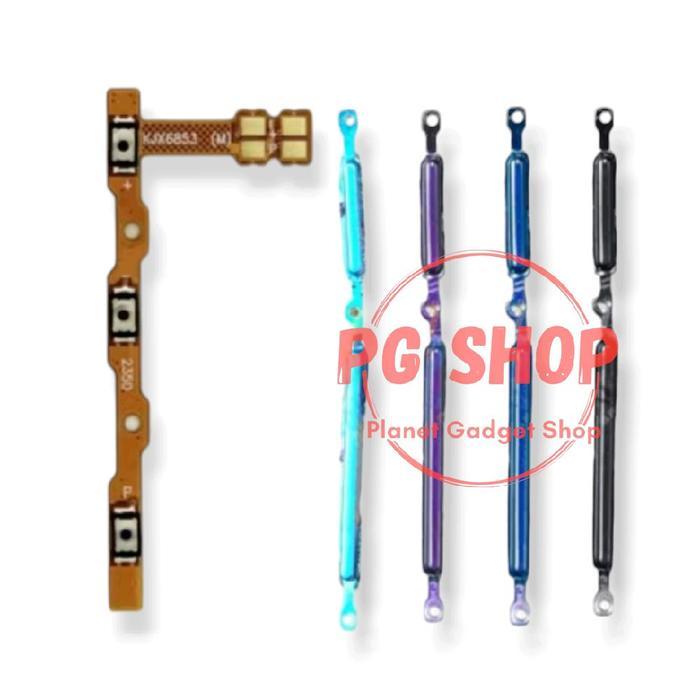 1 Set Tombol For Infinix Note 40 / Infinix Note 40 Pro 4G X6853 Tombol Set Fleksibel + Tombol on off
