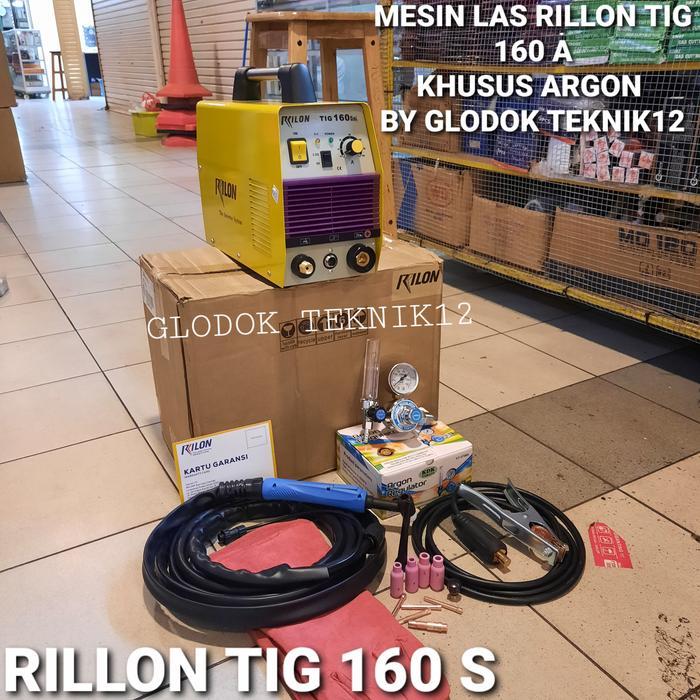 MESIN LAS RILLON TIG160S TRAFOLAS ARGON RILLON 160 A INVERTER RILON
