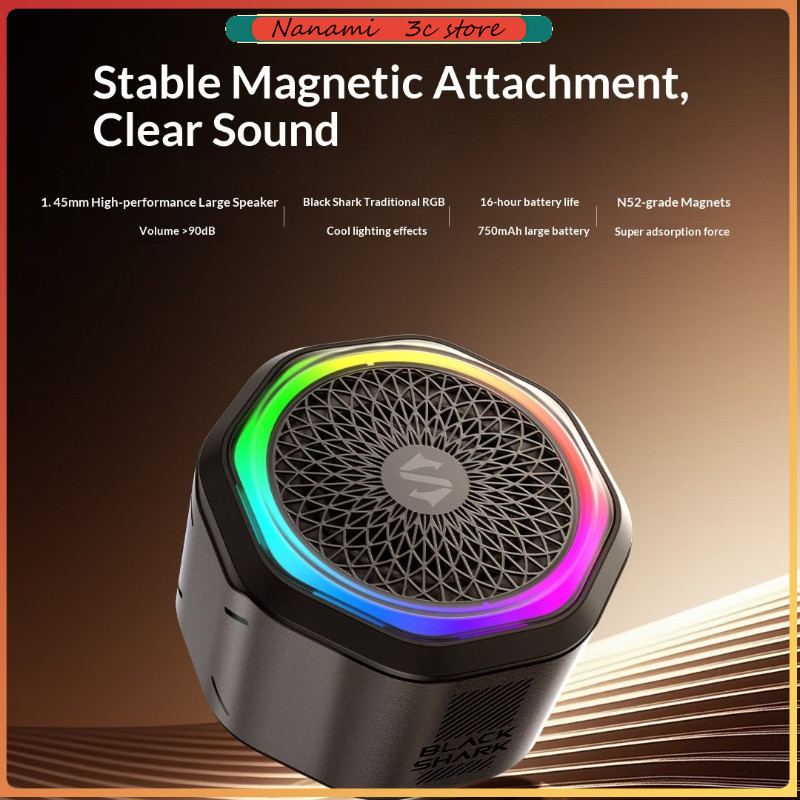 Black Shark Bluetooth Audio Magnetic Wireless Waterproof TWS Stereo Mode Phone Stand Magnetic