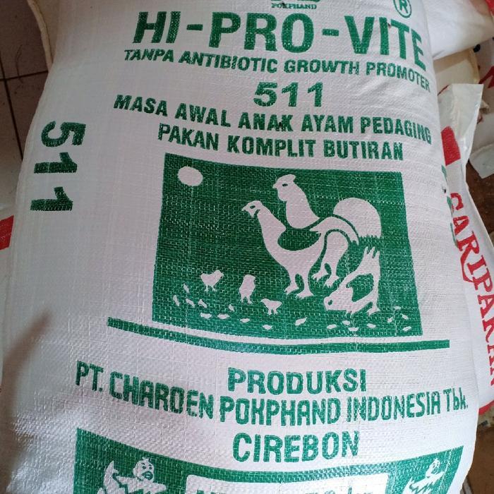 PUR AYAM 511 HIPROVITE 1 SAK ISI 50KG