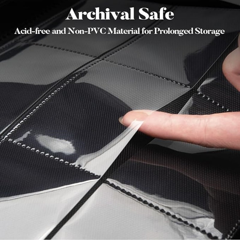 9 Pocket Card Binder, Premium Zip Trading Card Binder, 360 Double Sided Pocket PU Collection Binder,